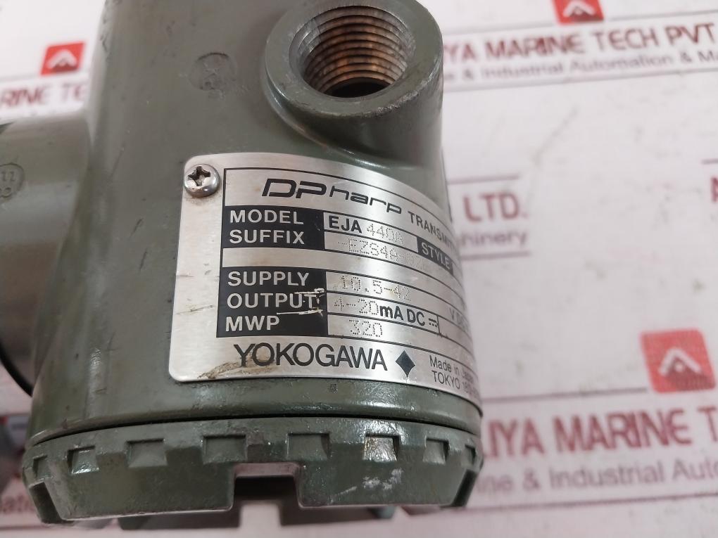 Yokogawa Eja440A Dpharp Pressure Transmitter 91J908073 936 10.5-42 Vdc 4-20Ma Dc