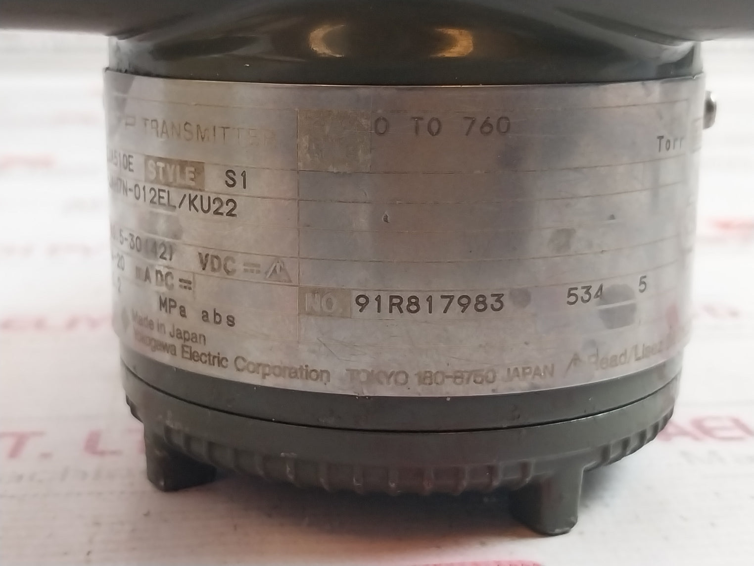 Yokogawa Eja510E Dp Harp Transmitter Dekra 11Atex0228 X Ip66/Ip87 10.5-30(42)Vdc