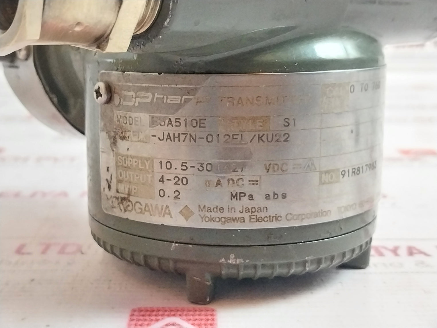 Yokogawa Eja510E Dp Harp Transmitter Dekra 11Atex0228 X Ip66/Ip87 10.5-30(42)Vdc
