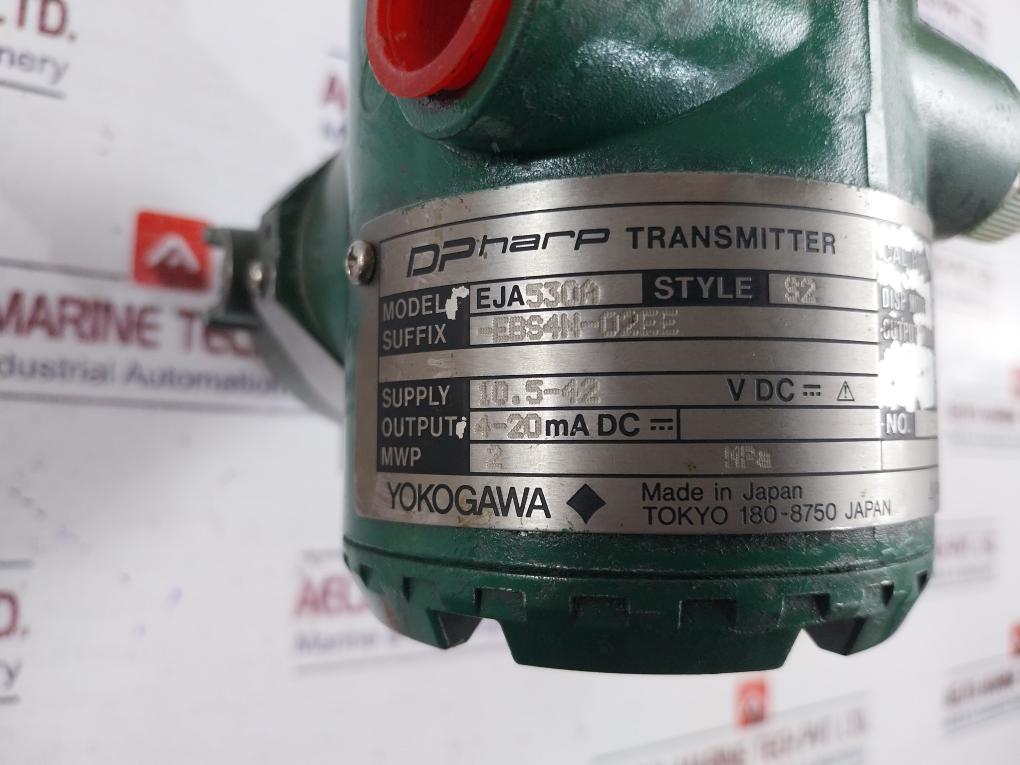 Yokogawa Eja530A Dpharp Pressure Transmitter 0 To 4 Kgf/Cm2