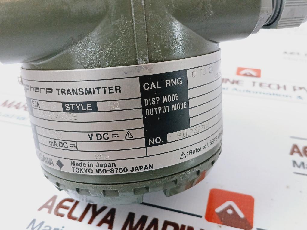 Yokogawa Eja530A Dpharp Pressure Transmitter 10.5-42 V Dc--- 2 Mpa