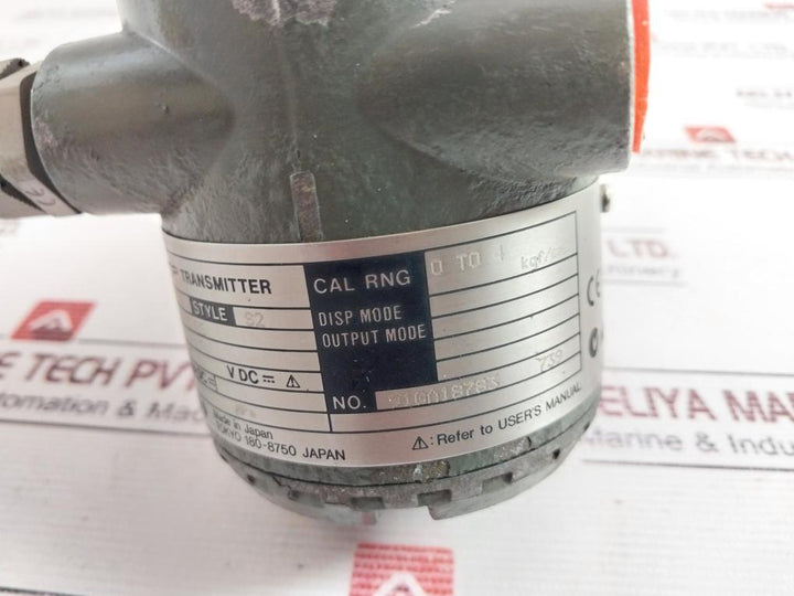 Yokogawa Eja530A Dpharp Transmitter Model S2 -ebs4N-02Ee 10.5-42Vdc 4-20Ma 2Mpa