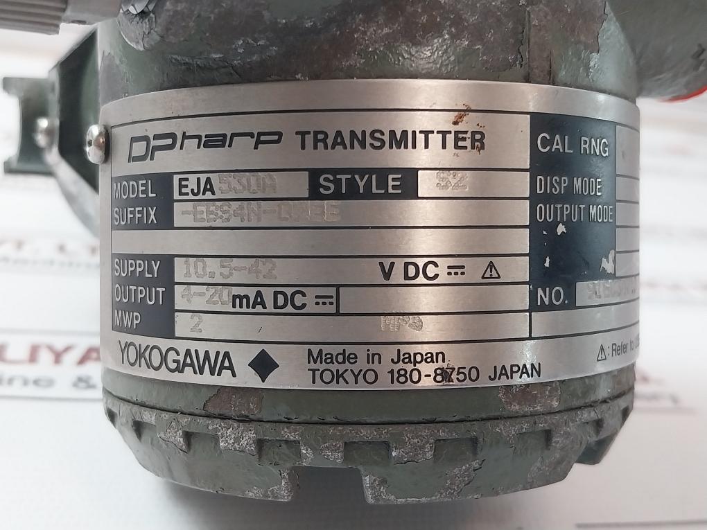 Yokogawa Eja530A Dpharp Transmitter 10.5-42 Vdc