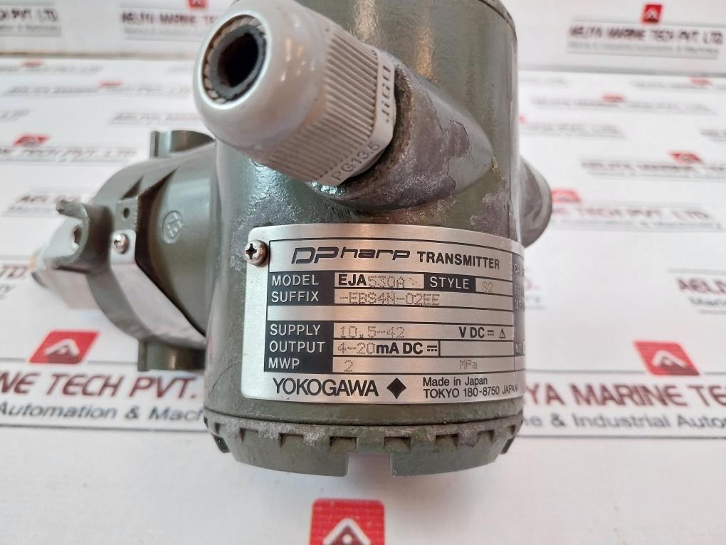 Yokogawa Eja530A Gauge Pressure Transmitter Output 4-20Ma Dc