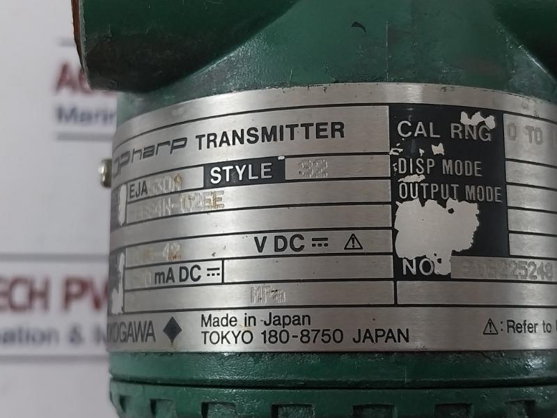 Yokogawa Eja530a Dp Harp Pressure Transmitter 2 Mpa 10.5-42vdc 91g225248 706