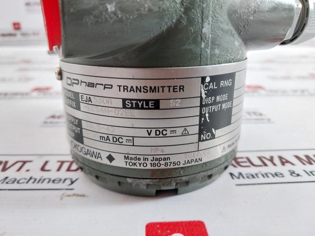 Yokogawa Eja 530a Dpharp Transmitter 1/2 Npt 10mpa