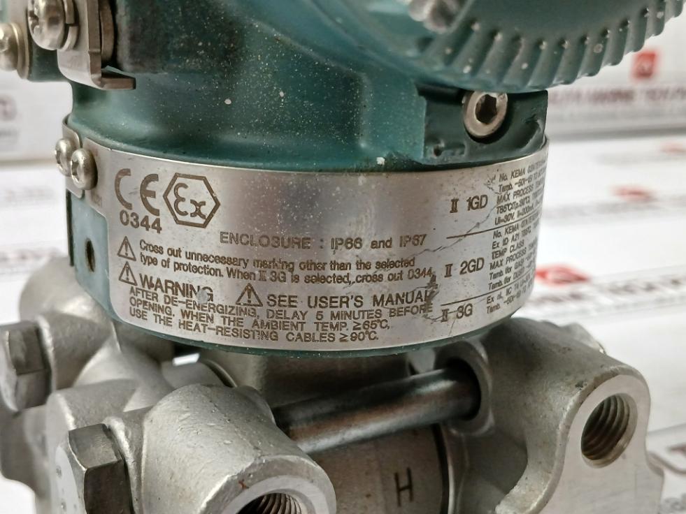 Yokogawa Ejx430A Dpharp Gauge Pressure Transmitter 4-20Madc 0-3Kgf/Cm2 Ip66 Ip67