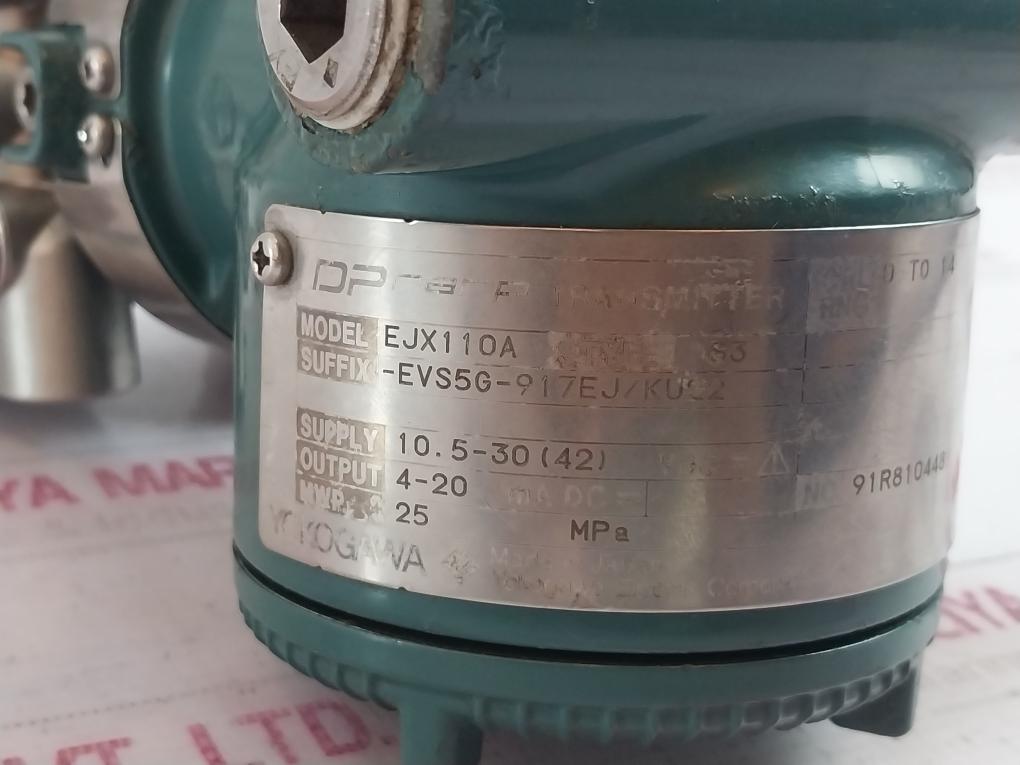 Yokogawa Electric Ejx110A Differential Pressure Transmitter S3 -evs5G-917Ej/Ku22