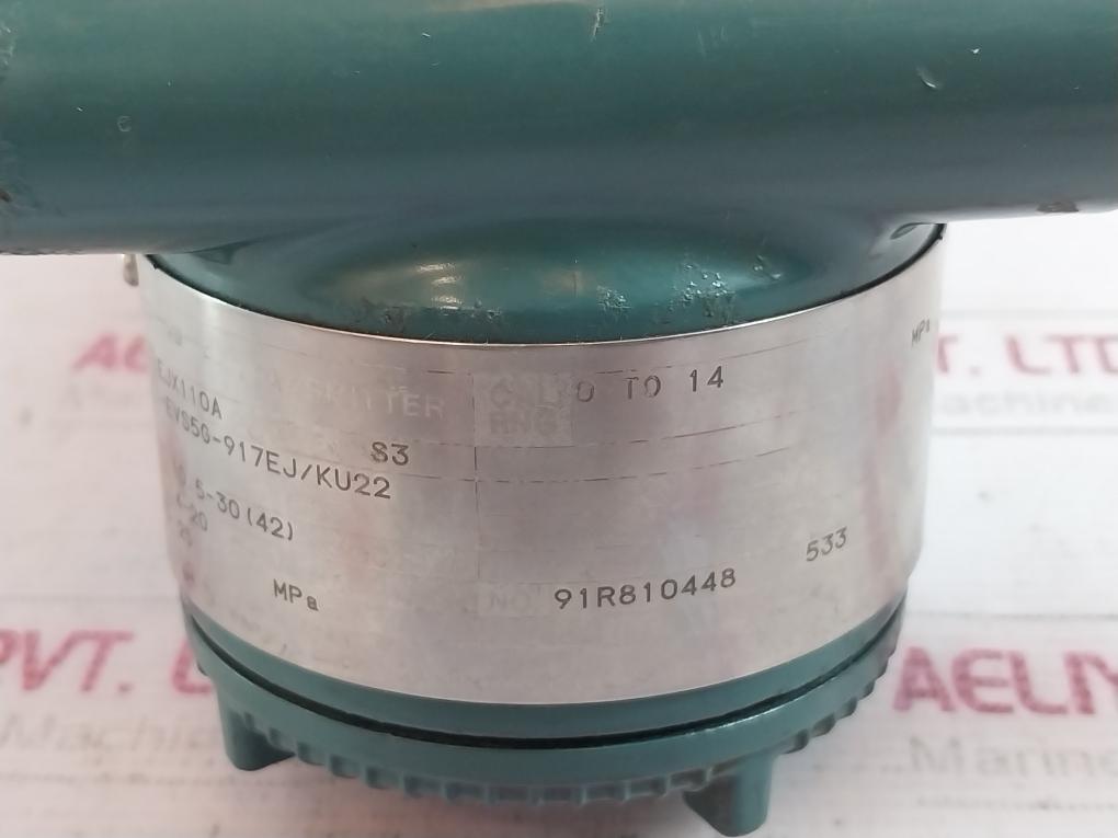 Yokogawa Electric Ejx110A Differential Pressure Transmitter S3 -evs5G-917Ej/Ku22