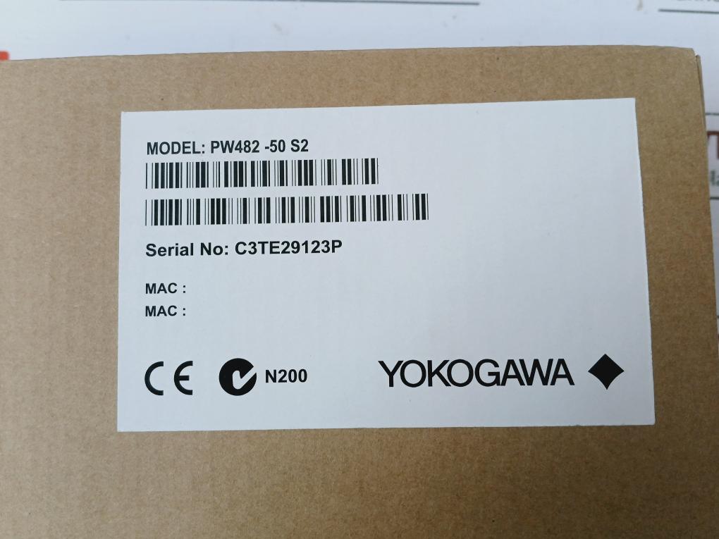 Yokogawa Electric Pw482-50 S2 Power Module 220-240Vac 50/60Hz 1.3A