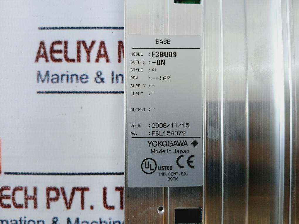 Yokogawa F3Bu09-0N Base Unit F6L15A072