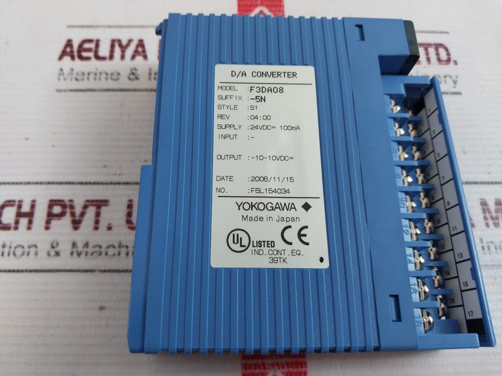 Yokogawa F3Da08-5N D/A Converter Module