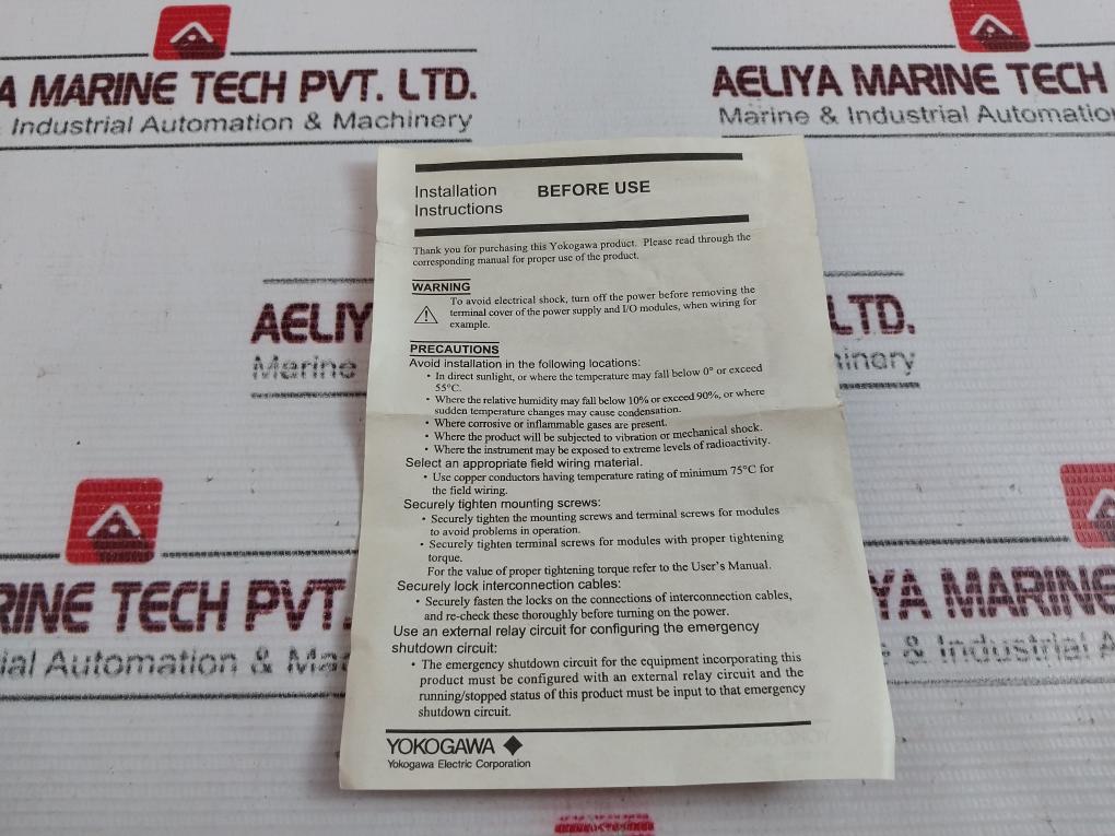 Yokogawa F3DA08-5N D/A Converter Module