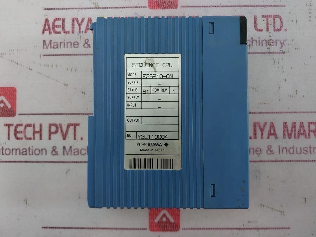 Yokogawa F3Sp10-0N Programmer Sequence Cpu Y3L110004