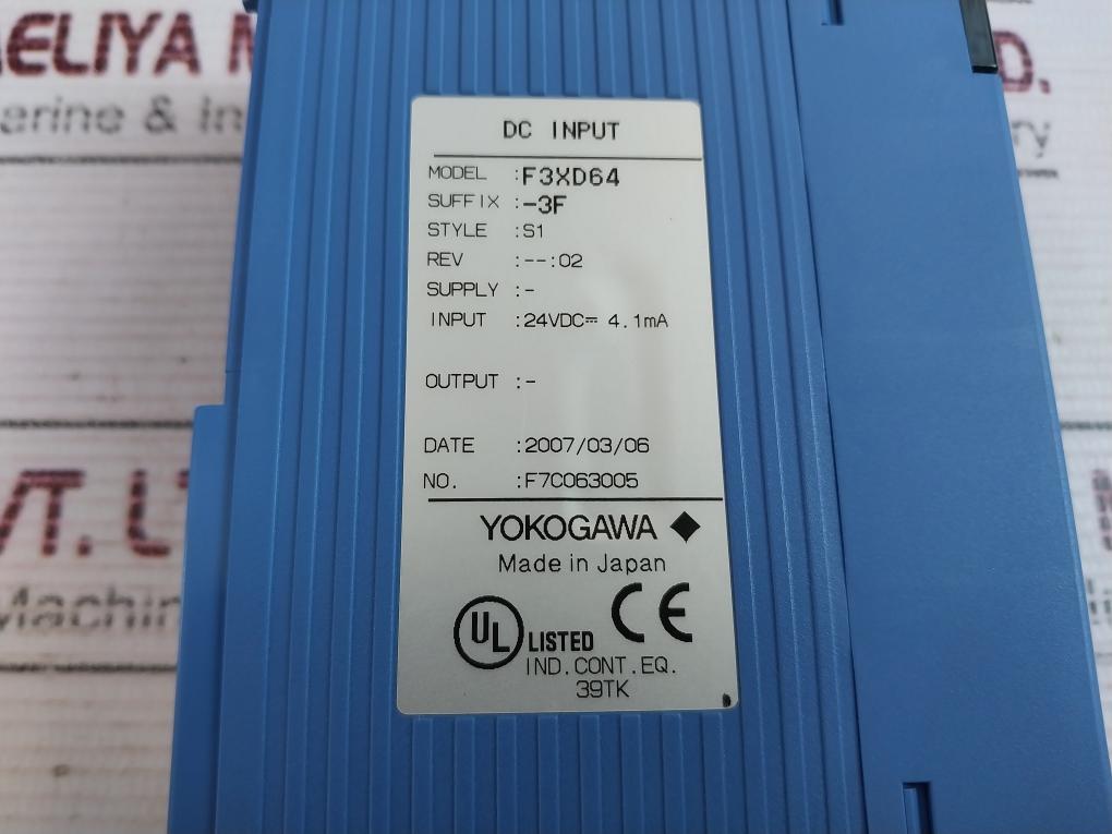 Yokogawa F3Xd64-3F Input Module