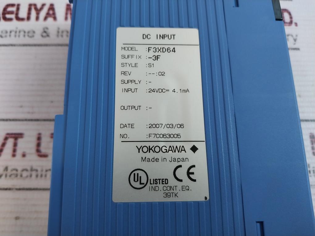 YOKOGAWA F3XD64-3F Input Module
