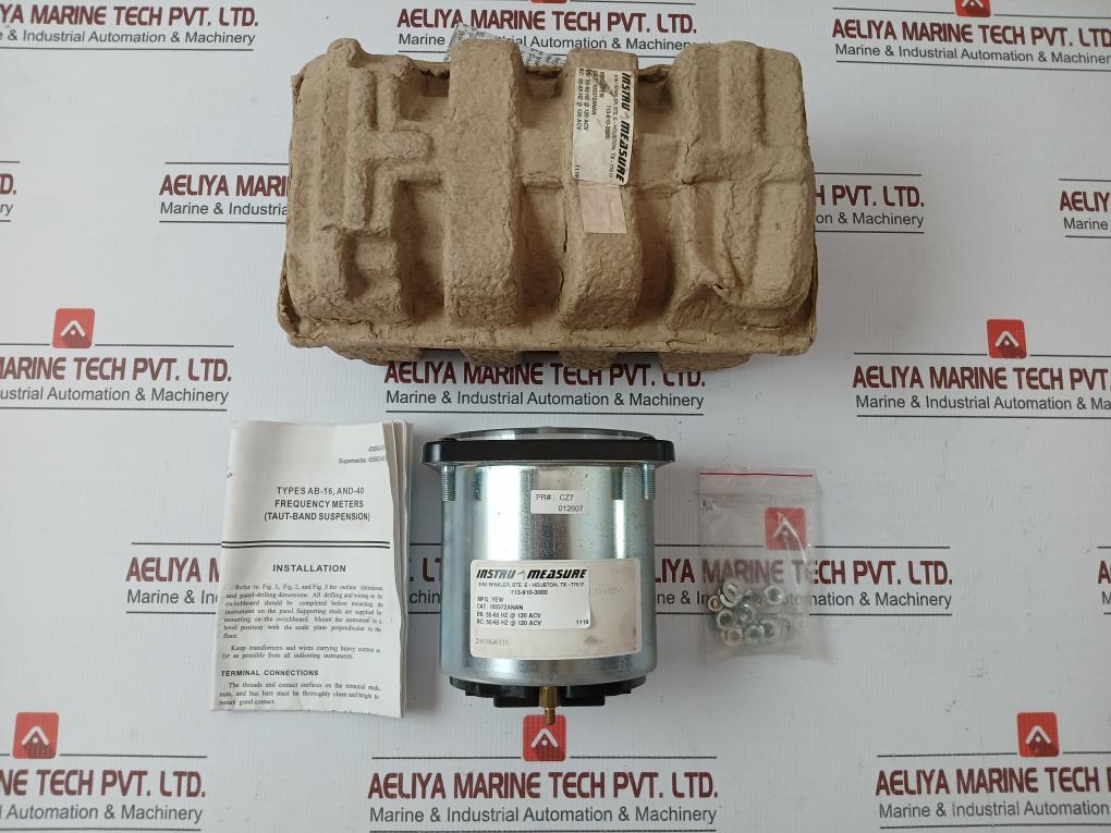 Yokogawa Frequency Meter 55-65 Hertz @ 120 Acv Part No: 103372Anan