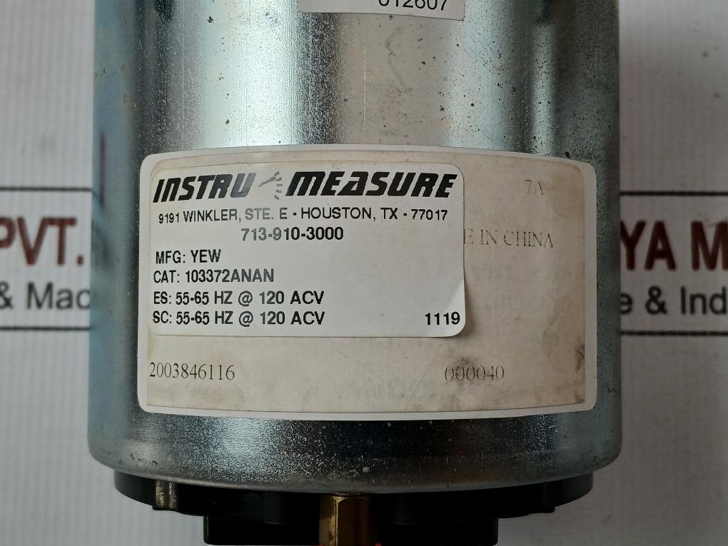 Yokogawa Frequency Meter 55-65 Hertz @ 120 Acv Part No: 103372Anan