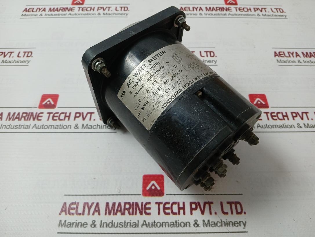 Yokogawa Hokushin 2105S Ac Watt Meter 50-60Hz B9052Mg 3Phase 3Wire