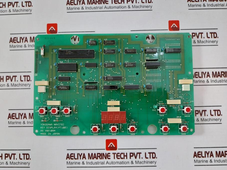 Yokogawa Navitec As V8210Am Key Display Pt100 Pc Board V8210Em-02