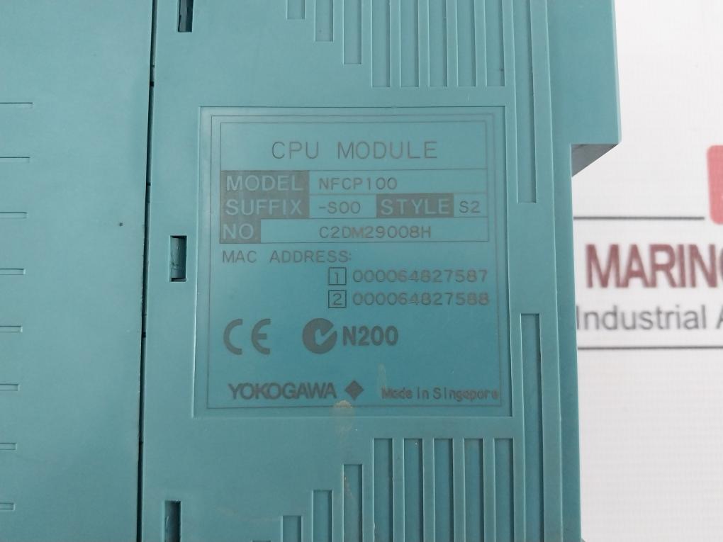 Yokogawa Nfcp100-s00 S2 Central Processing Unit Cpu Module