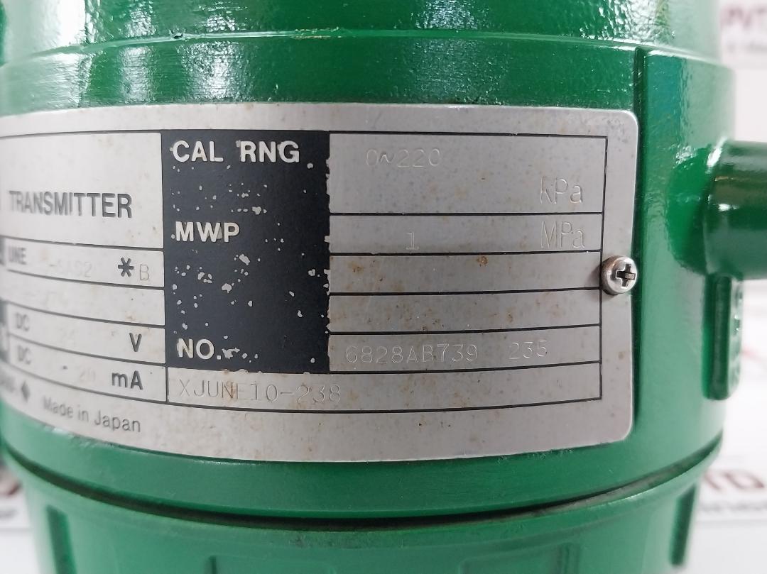 Yokogawa Pressure Transmitter 0-220 Kpa Une43S-sas2 *B -40 To 60˚C