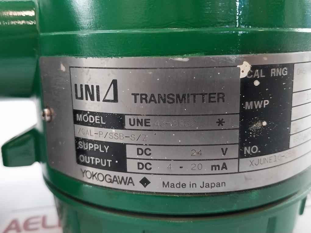 Yokogawa Pressure Transmitter 0-5 Mpa, Une 43-scs2*B/Cal-p/Ssb-s/Z
