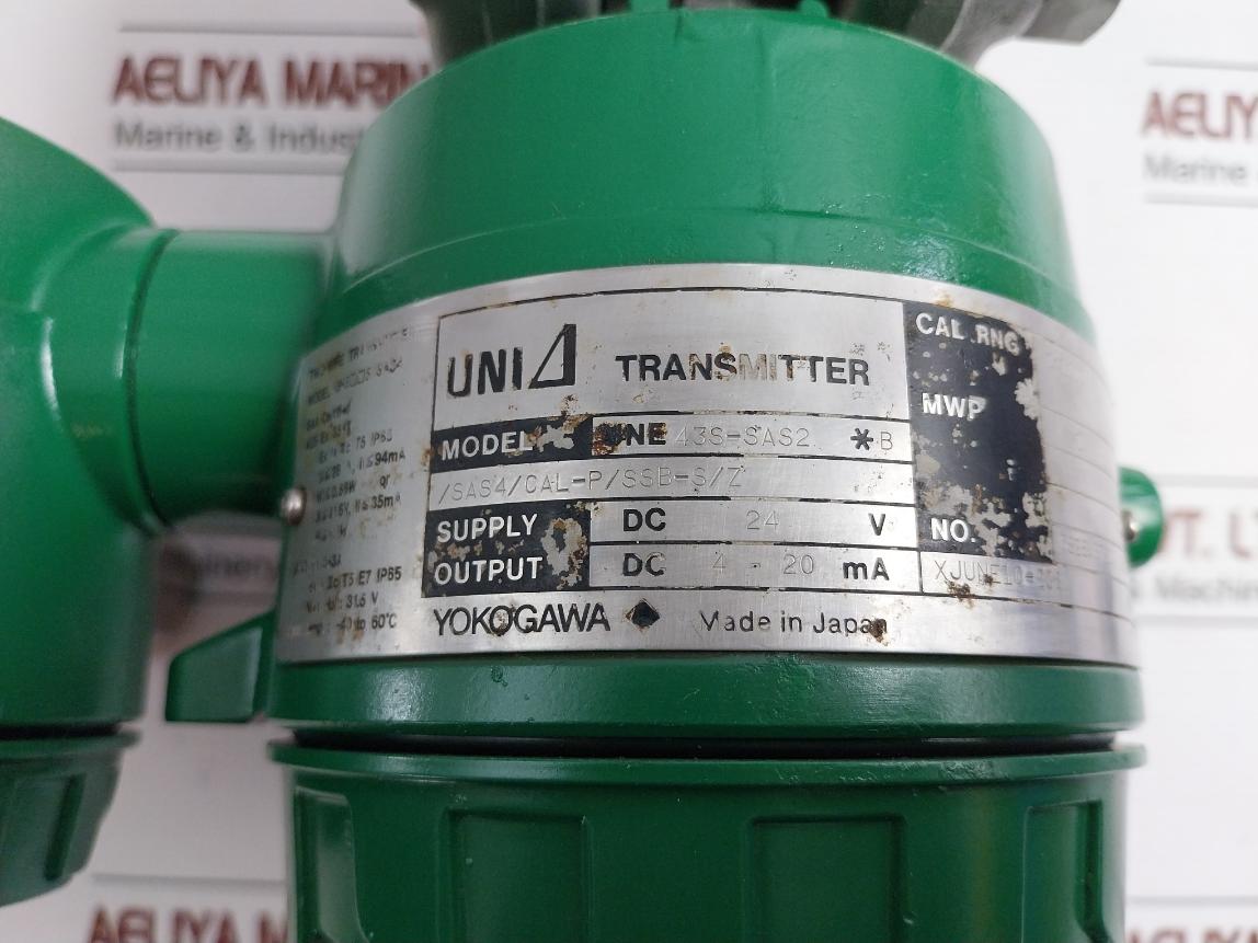 Yokogawa Pressure Transmitter Supply - 24 Vdc Une43S-sas2 *B -40 To 60?C
