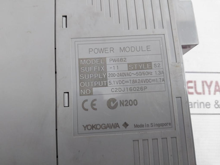 Yokogawa Pw482-11 Centum S2 Power Module 200–240Vac 50/60Hz 1.3A