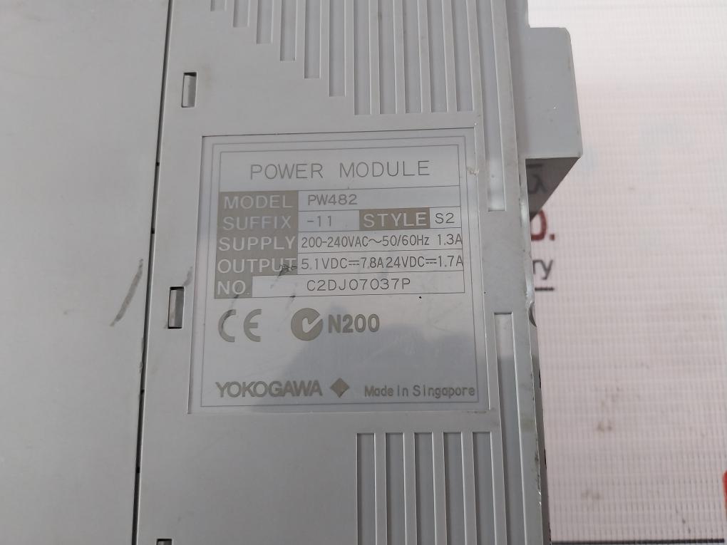 Yokogawa Pw482-11 Power Module 200–240V Ac 50/60Hz 1.3A Rev 2 C2Dj07037P