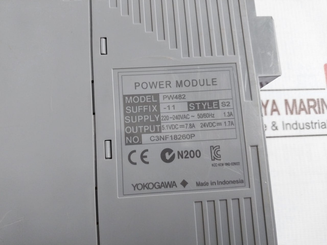 Yokogawa Pw482-11 Power Module Kcc-rem-yhq-een122 200-240Vac 50/60Hz 1.3A 5.1Vdc