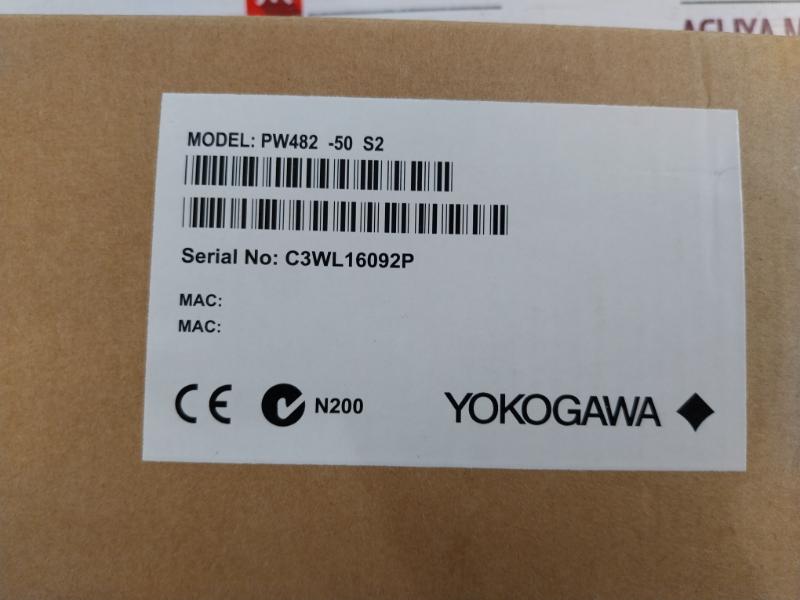 Yokogawa Pw482 -50 S2 Power Module 220-240Vac Suffix-50 Style 2020.11