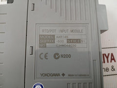 Yokogawa Rtd/Pot Input Module Aar145-s00 S1