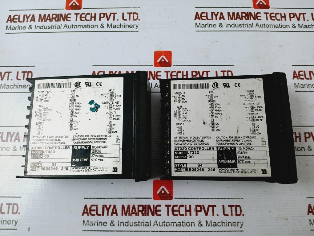 Yokogawa Ut320 Digital Indicating Controller 100-240Vac 50/60Hz 20Va