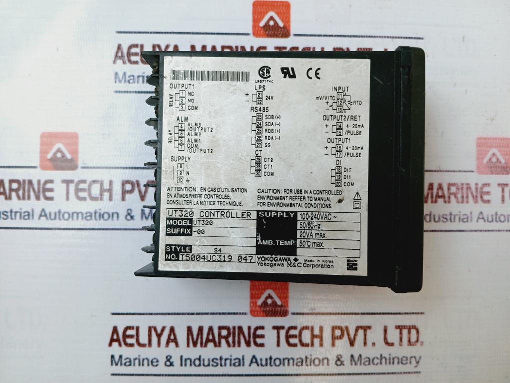 Yokogawa Ut320 Digital Temperature Controller 100-240vac 50/60hz