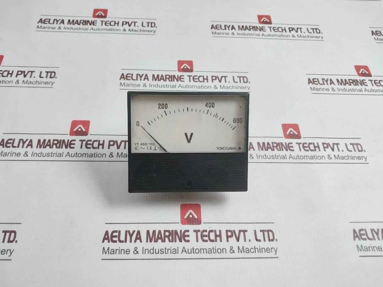 Yokogawa V12-n-l-bl Analog Panel Voltmeter 0-600V