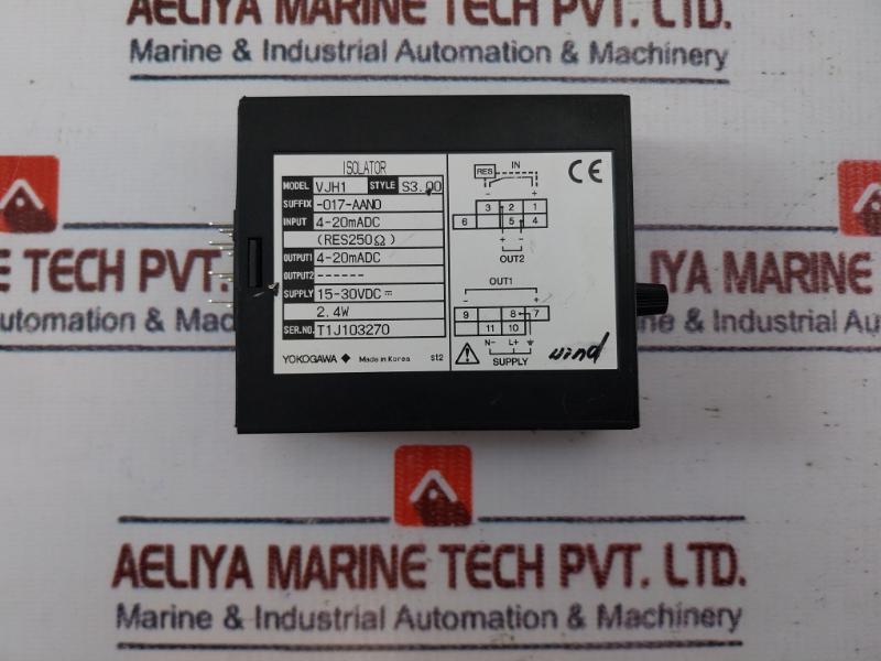 Yokogawa Vjh1 Isolator S3.00 15-30Vdc 2.4W