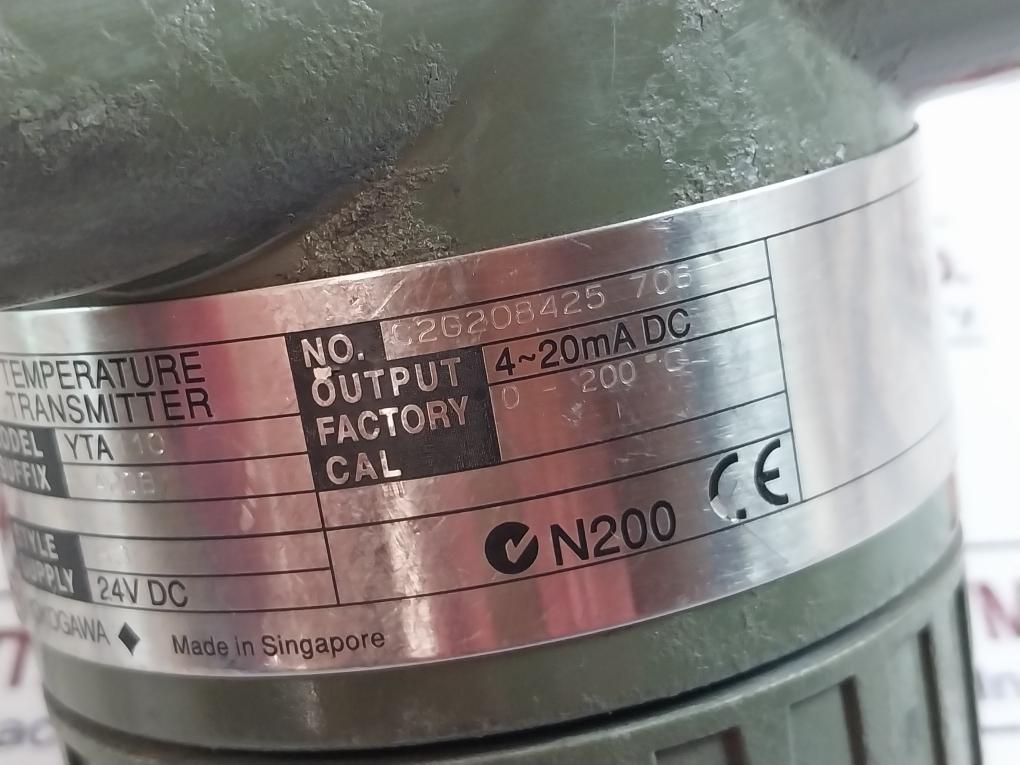 Yokogawa Yta110 Temperature Transmitter 24v Dc