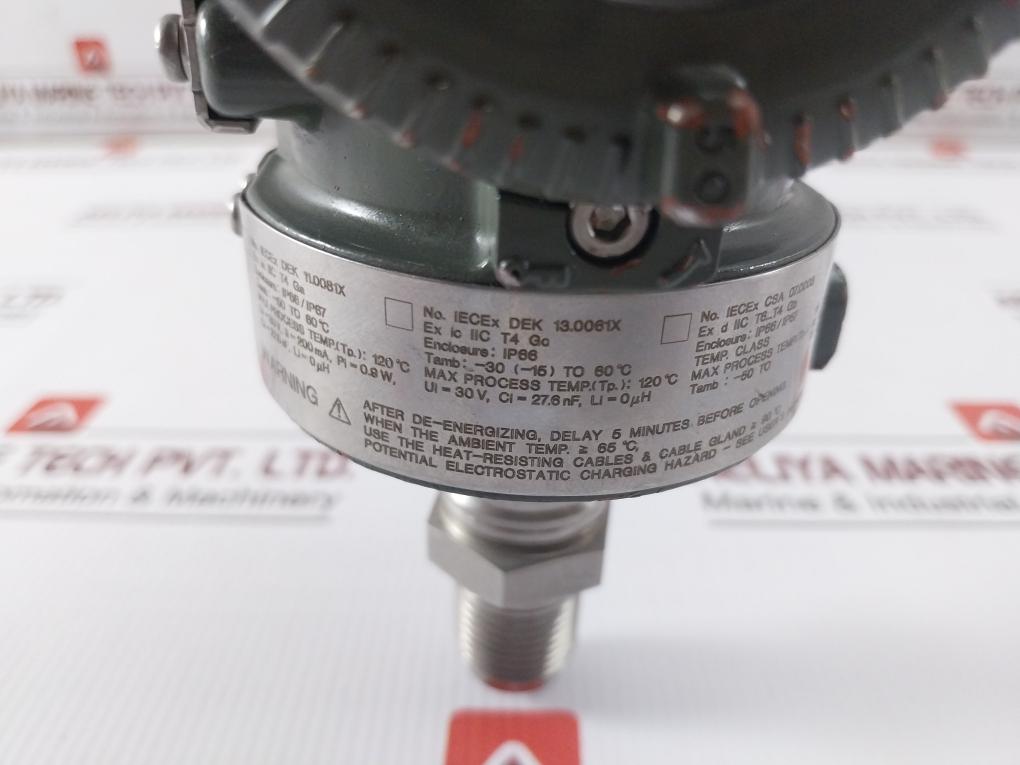 Yokogawa Eja530E Absolute And Gauge Pressure Transmitter Output- 4-20 Ma Dc