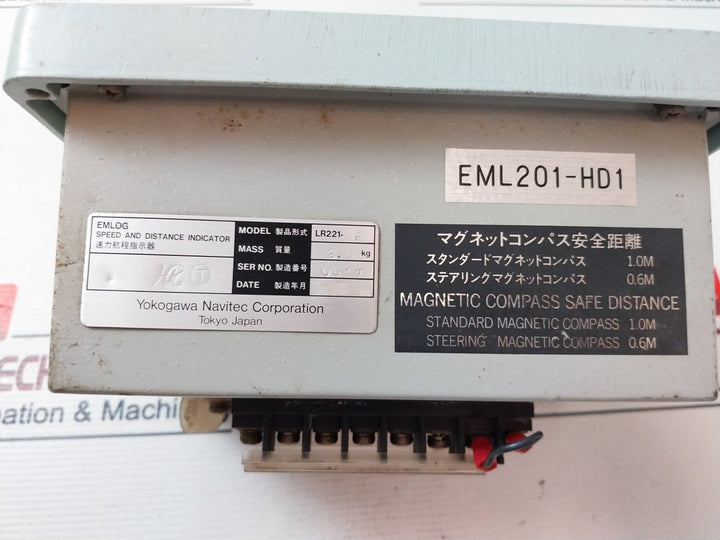 Yokogawa Navitec Lr221-f Speed And Distance Indicator Ac 220V