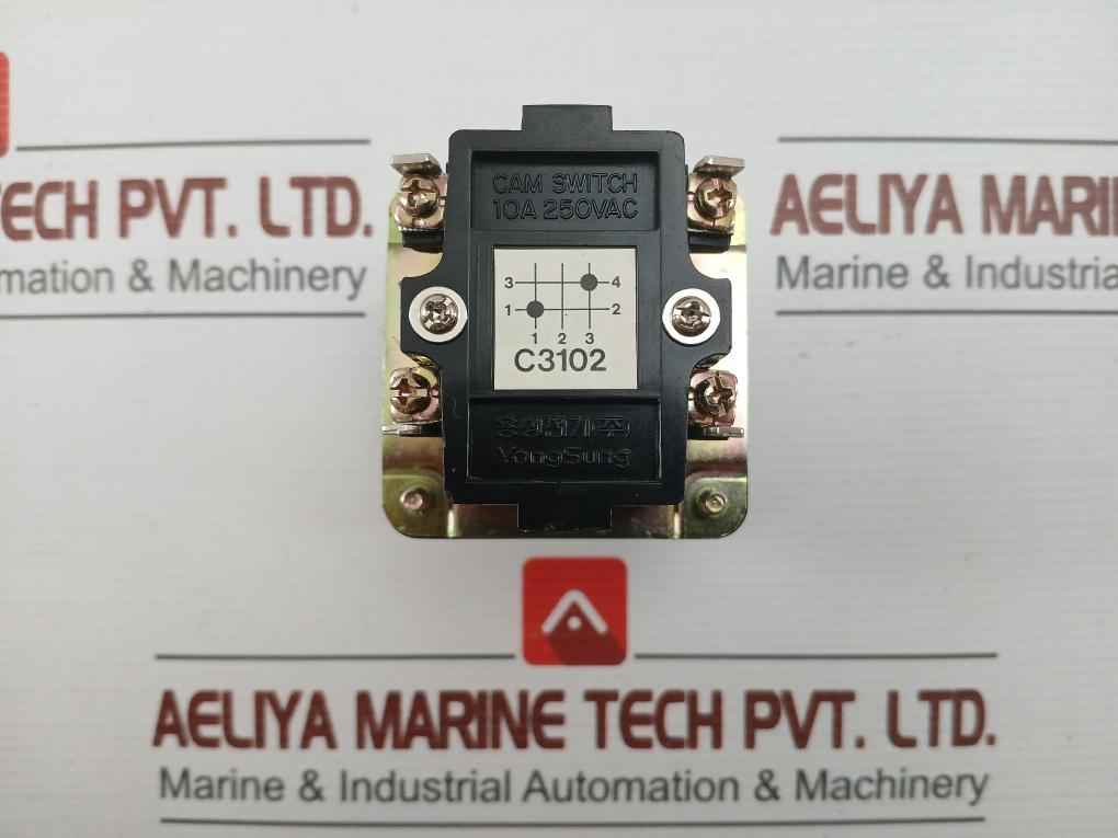 Yongsung Ac220V, 10A C-60 Rotary Cam Switch