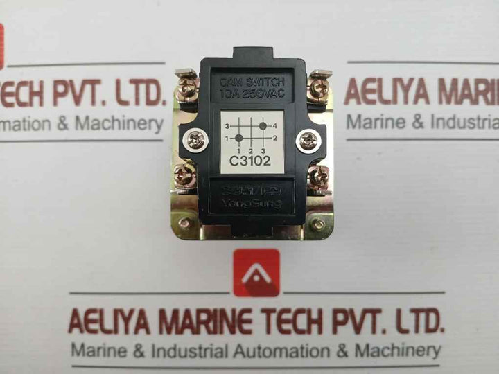 Yongsung Ac220V, 10A C-60 Rotary Cam Switch
