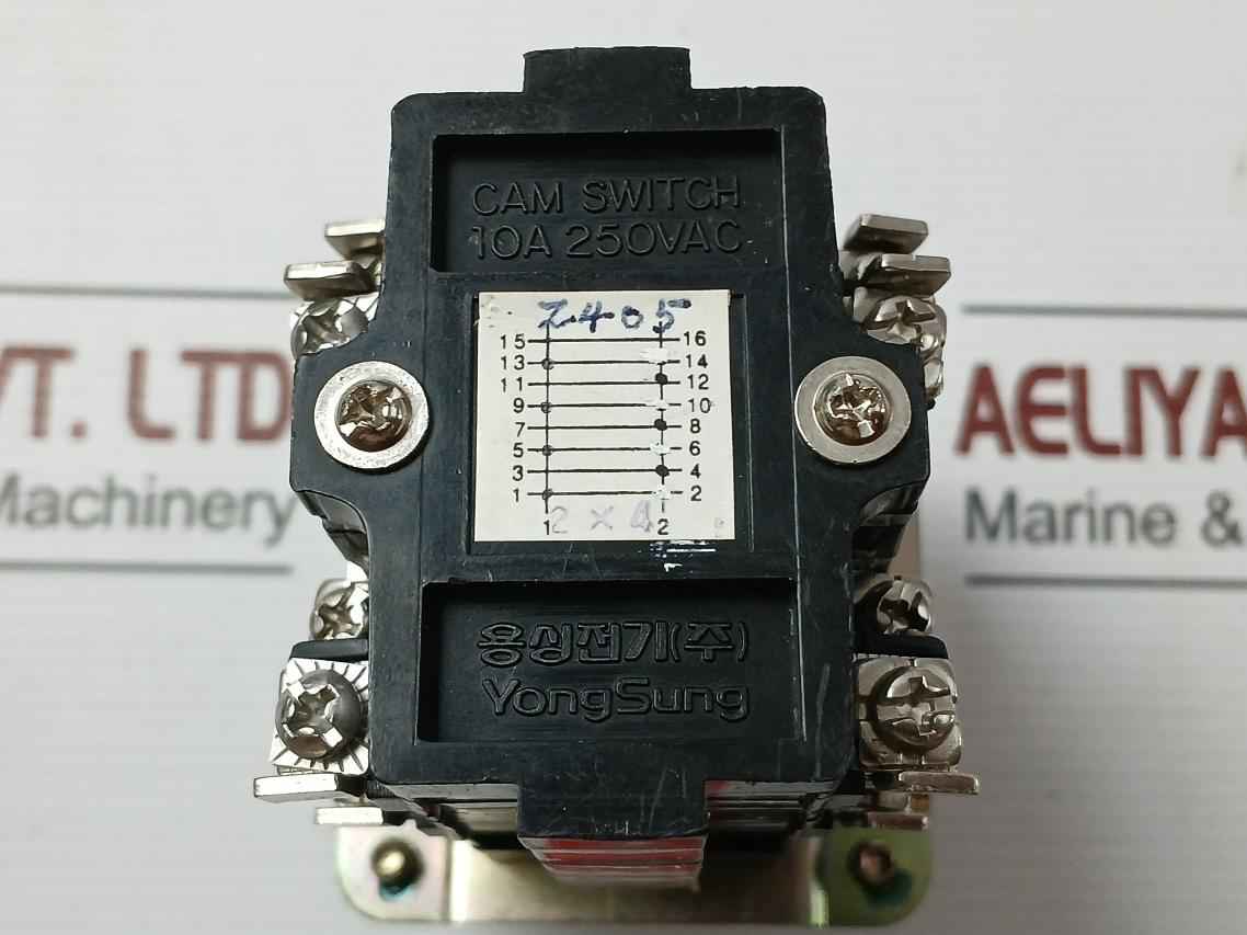 Ac 250V 10A, Max 600V Cam Switch By Yongsung