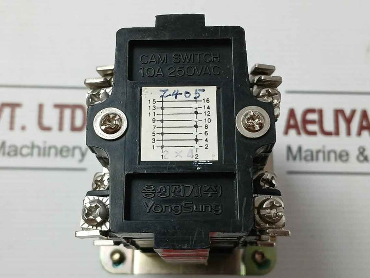 Ac 250V 10A, Max 600V Cam Switch By Yongsung