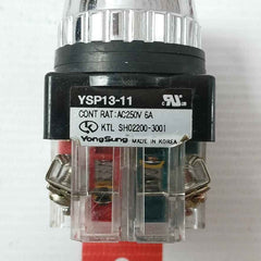 Yongsung Ysp13-11 250Vac 6A Push Button Switch With New Condition