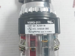 Rotary Selector Switch Ac250V 6A Yongsung Ysr3-211