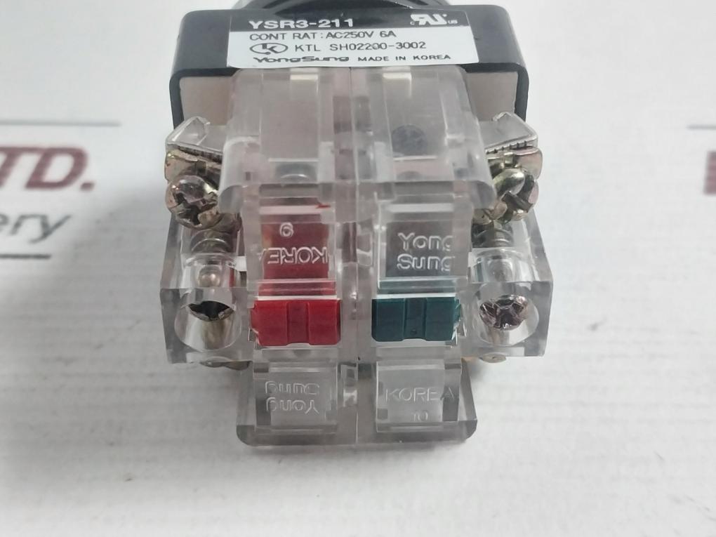 Rotary Selector Switch Ac250V 6A Yongsung Ysr3-211