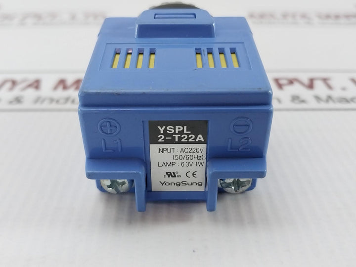 Yongsung Yspl 2-t22A Pilot Light Red Ac220V/50/60Hz