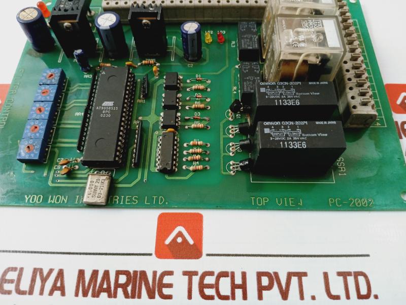 Yoo Won Pc-2002 Top View Filter Control Printed Circuit Board