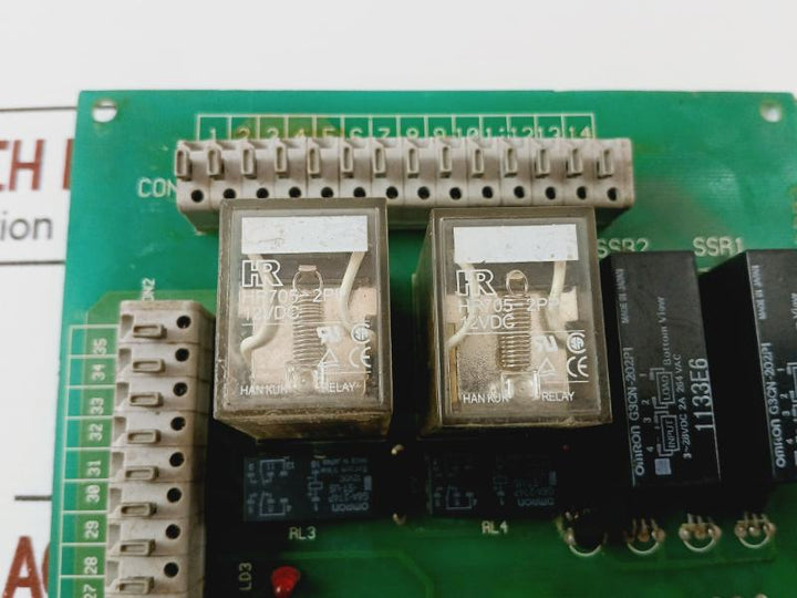Yoo Won Pc-2002 Top View Filter Control Printed Circuit Board